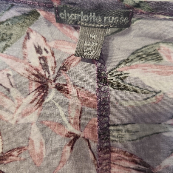 Floral print Tie front kimono top - Picture 7 of 7